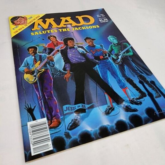 Mad Magazine Issue #251 December 1984‎ Salutes The Jacksons Michael Jackson FN+ - Picture 2 of 6